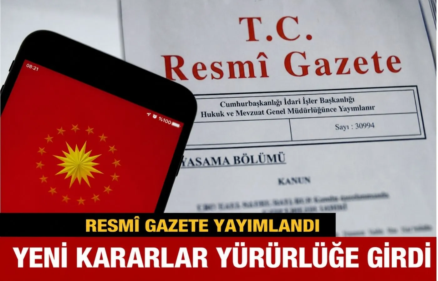 Resmi Gazete’de 3 Ma...