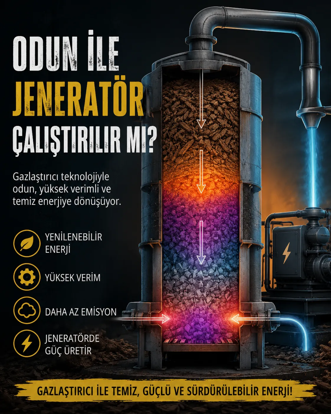 Woodgas (Gazlaştırıcı) Nedir?